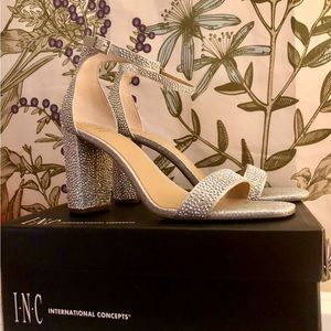 INC International Concepts Silver Crystal shoes